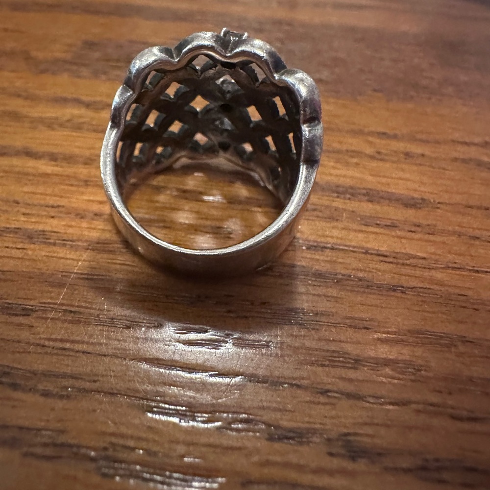 CHUNKY MARCASITE RING - Picture 4 of 5